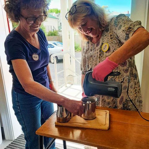 Julie and Denise happy emulsifying cream